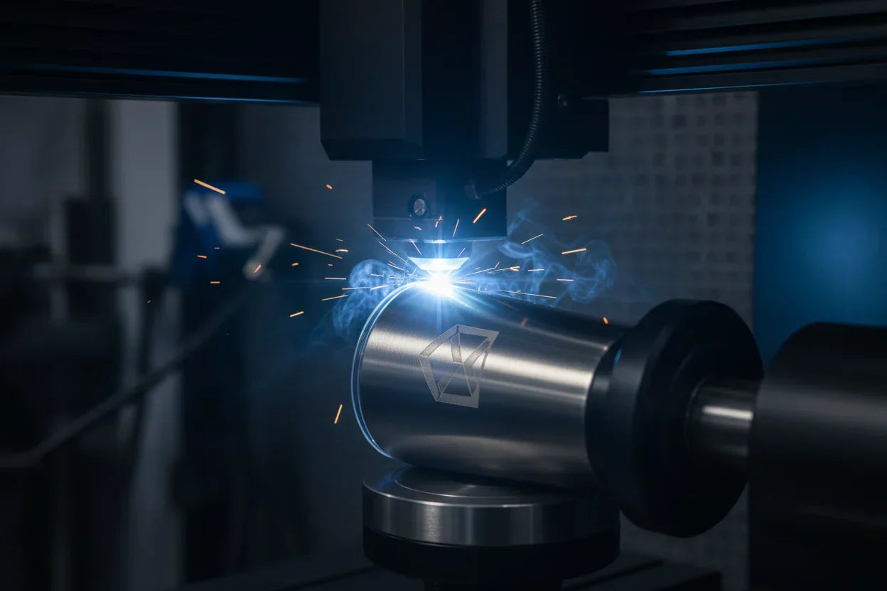 Laser engraved custom tumbler with personalized name and logo