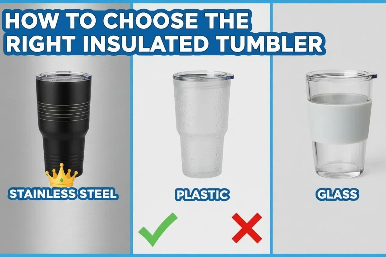 How to Choose the Right Insulated Tumbler: Stainless Steel vs Plastic vs Glass