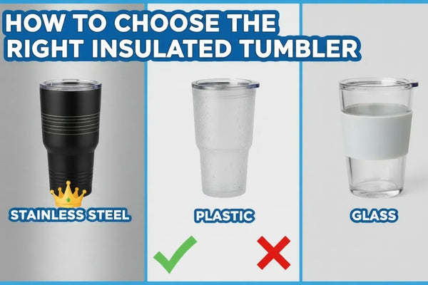 How to Choose the Right Insulated Tumbler: Stainless Steel vs Plastic vs Glass