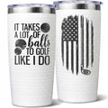 Funny Golf Tumbler - 20 oz Insulated Stainless Steel Cup for Golfers