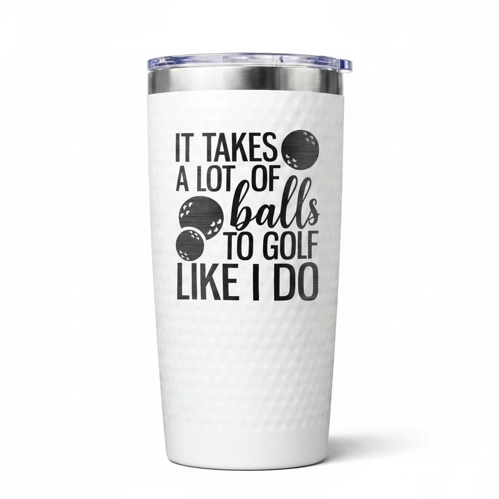 Funny Golf Tumbler - 20 oz Insulated Stainless Steel Cup for Golfers