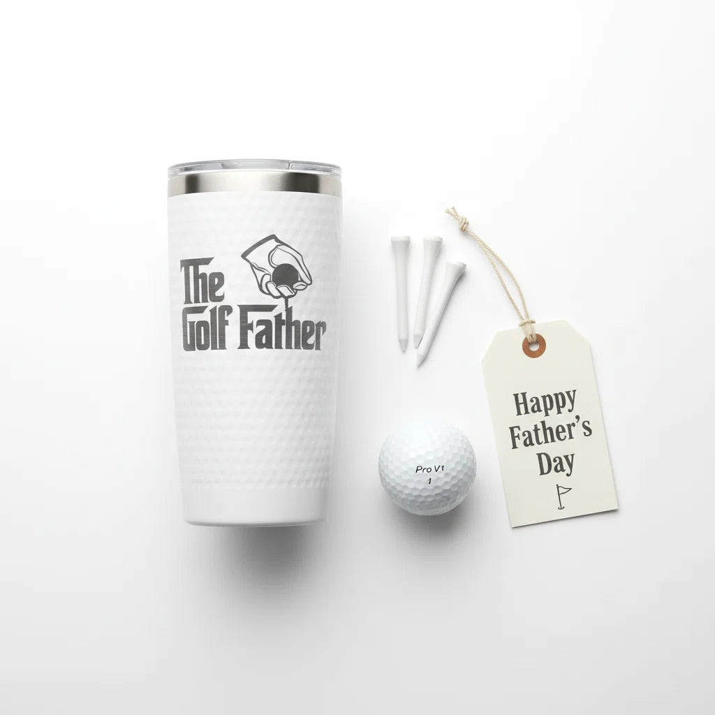 The Golf Father Tumbler - 20 oz Insulated Stainless Steel Golf Gift