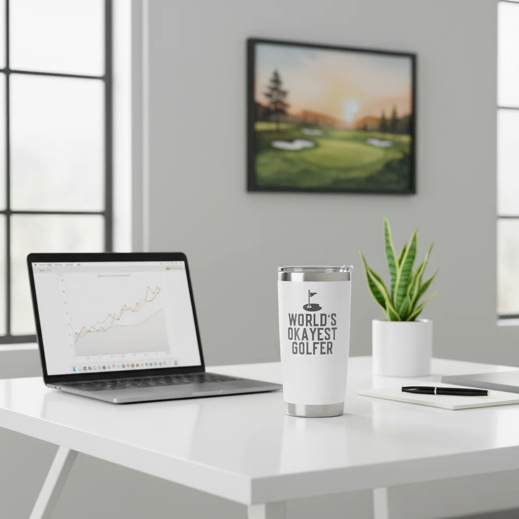 Golf Gift 20oz Insulated Tumbler — For Dad Golfer