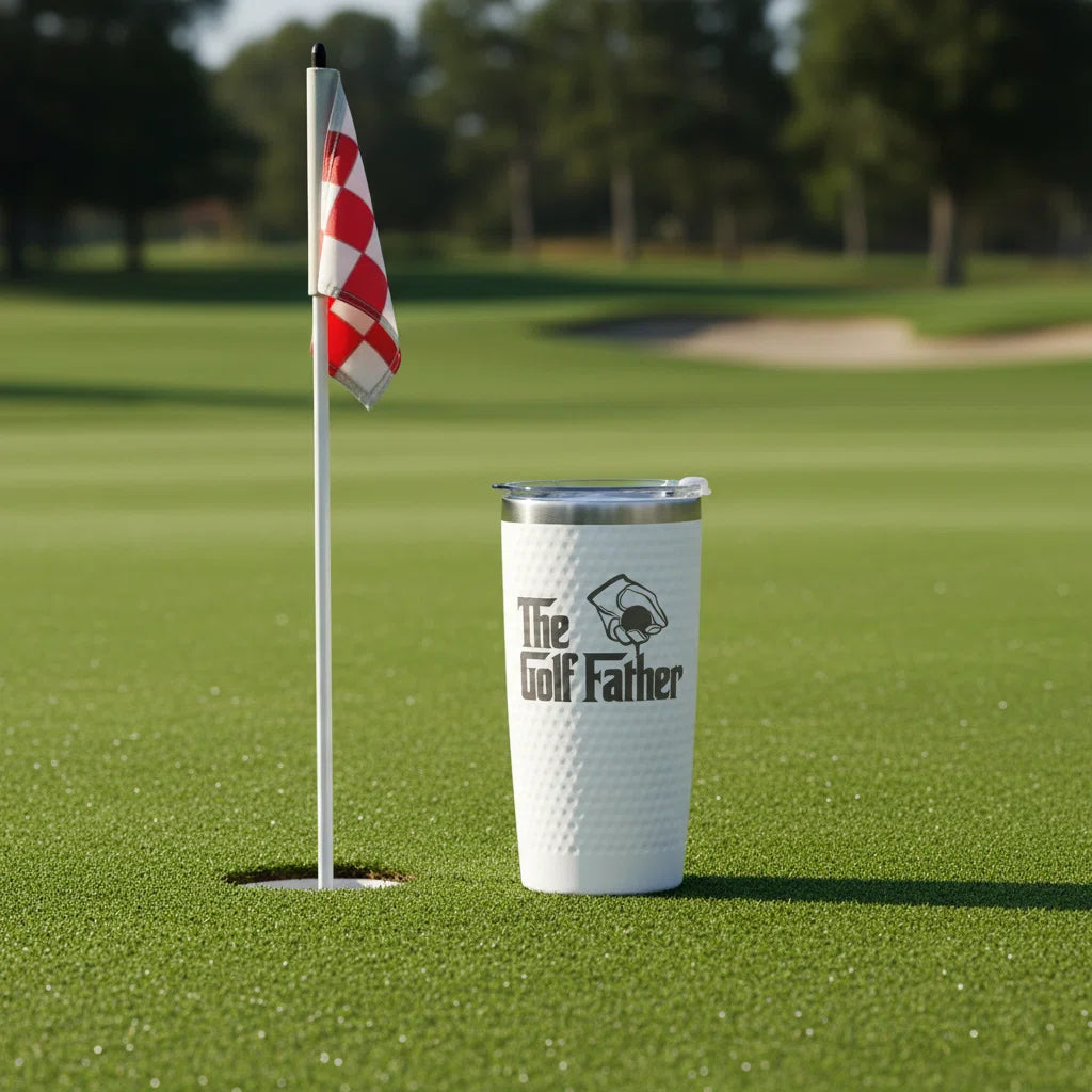 The Golf Father Tumbler - 20 oz Insulated Stainless Steel Golf Gift