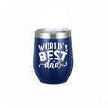 Father's Day Tumbler Set | 6-Pack 12 oz Insulated Stainless Steel Cups with Lid & Straw