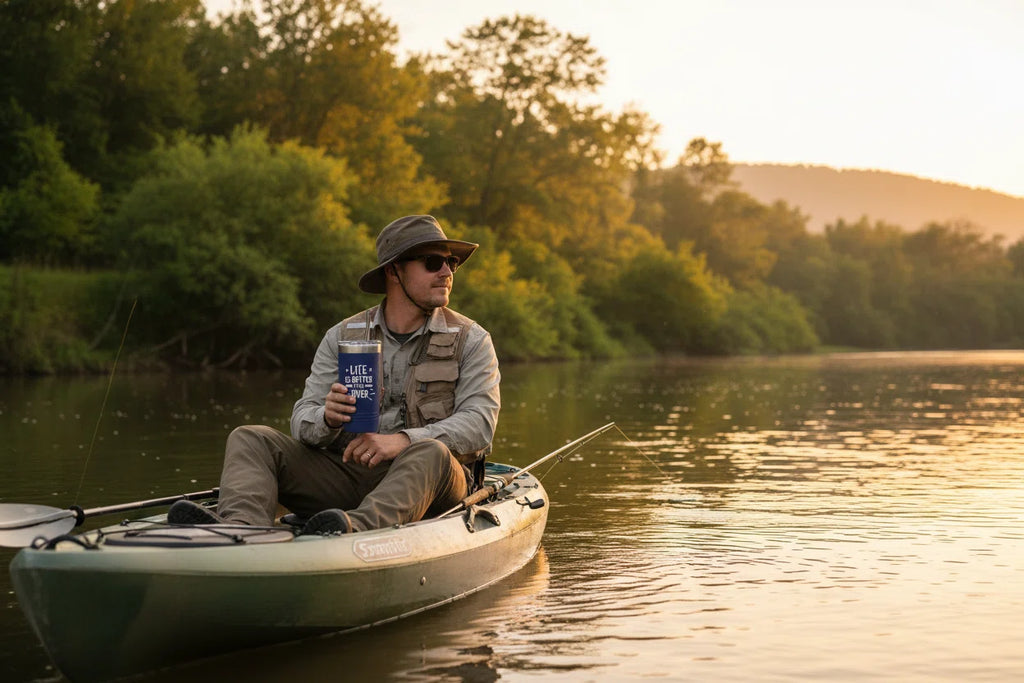 Life Is Better on the River Insulated Tumbler | Laser Engraved Stainless Steel | 20oz & 30oz