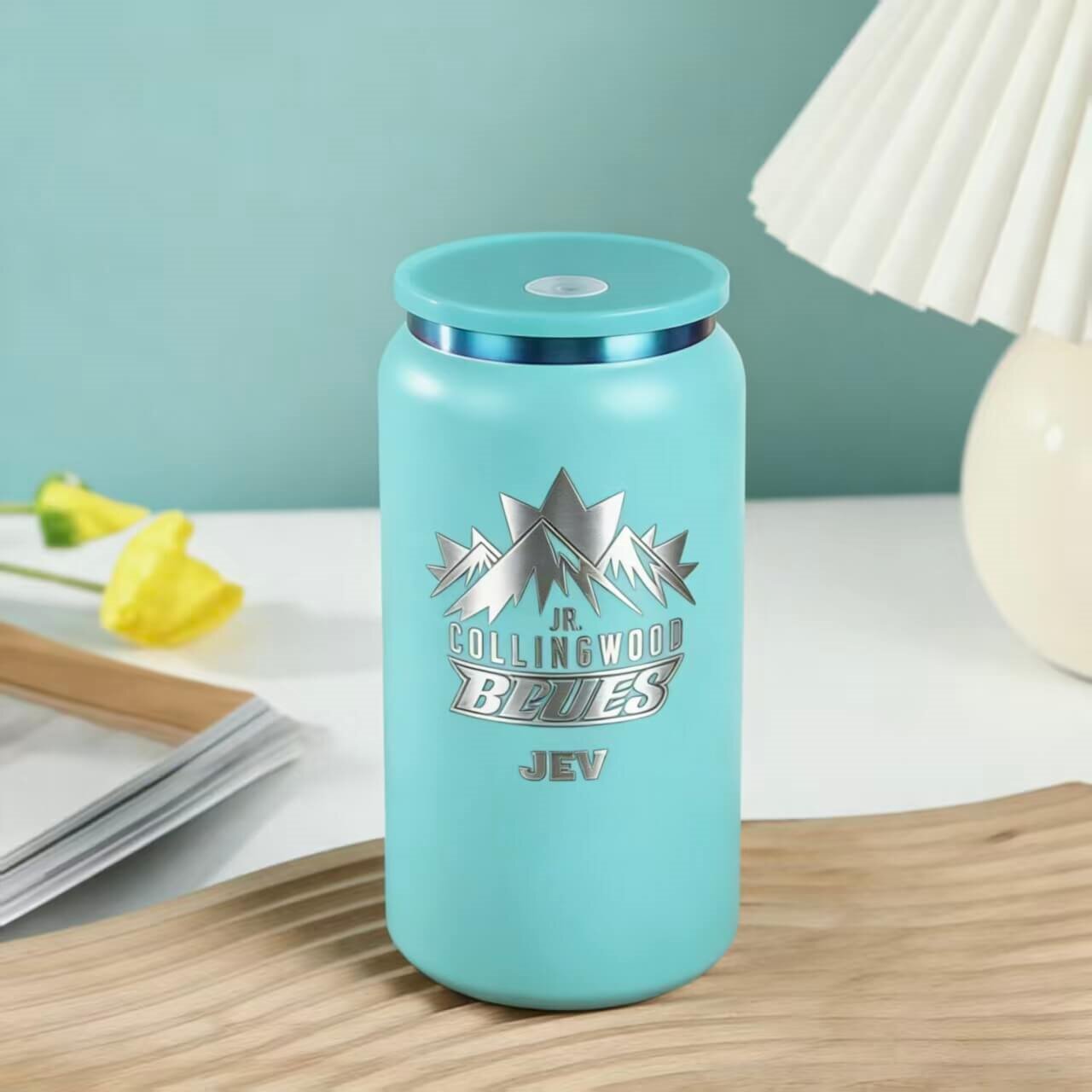 16oz Insulated Stainless Steel Tumbler - Custom Laser Engraving (Purple)