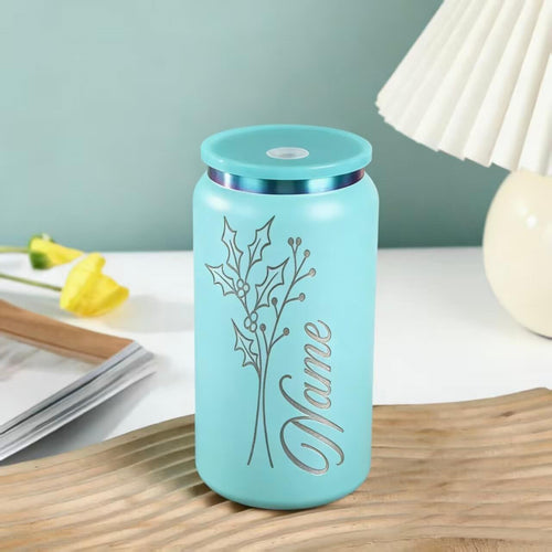 16oz Insulated Stainless Steel Tumbler - Custom Laser Engraving (Blue)