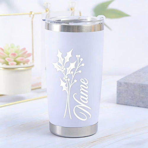 20oz Custom Laser Engraved Travel Tumbler | Insulated Stainless Steel Coffee Cup