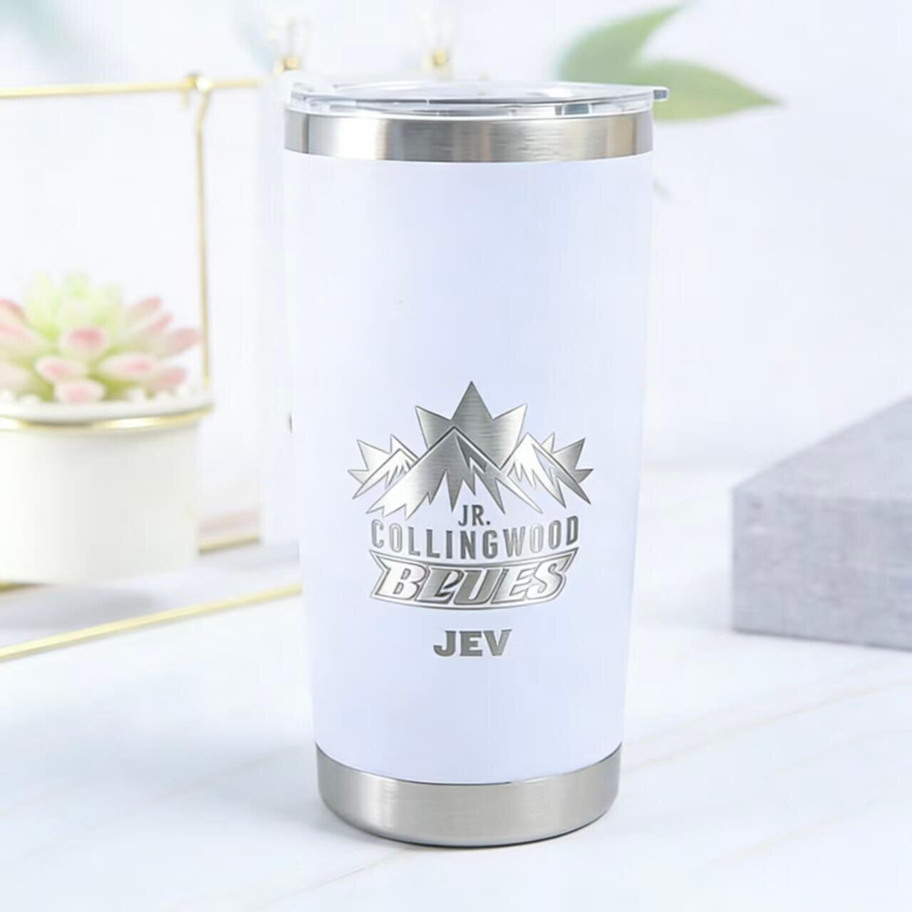 20oz Custom Laser Engraved Travel Tumbler | Insulated Stainless Steel Coffee Cup