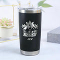20oz Custom Laser Engraved Travel Tumbler | Insulated Stainless Steel Coffee Cup