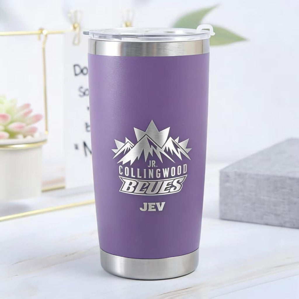 20oz Custom Laser Engraved Travel Tumbler | Insulated Stainless Steel Coffee Cup