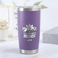 20oz Custom Laser Engraved Travel Tumbler | Insulated Stainless Steel Coffee Cup