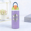 24oz Insulated Sports Water Bottle | Built-in Straw | Custom Laser Engraving