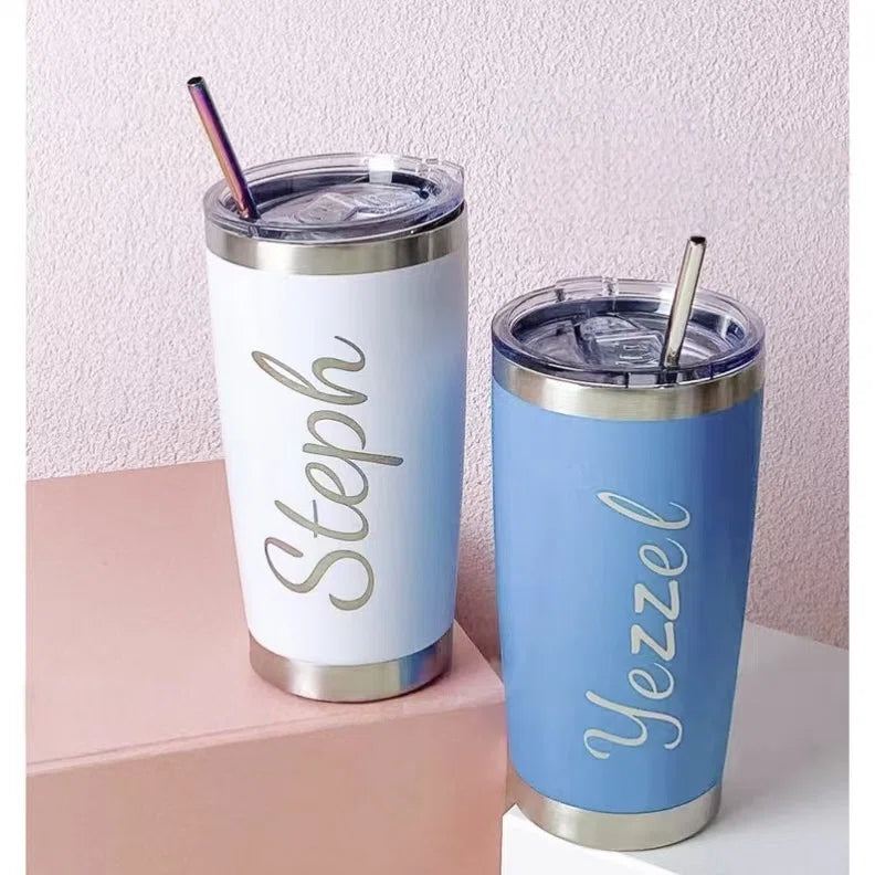 Personalized 20oz Skinny Tumbler – Custom Laser Engraved Stainless Steel Travel Mug