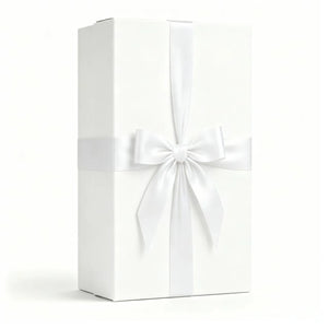 White Luxury Gift Box with Satin Ribbon