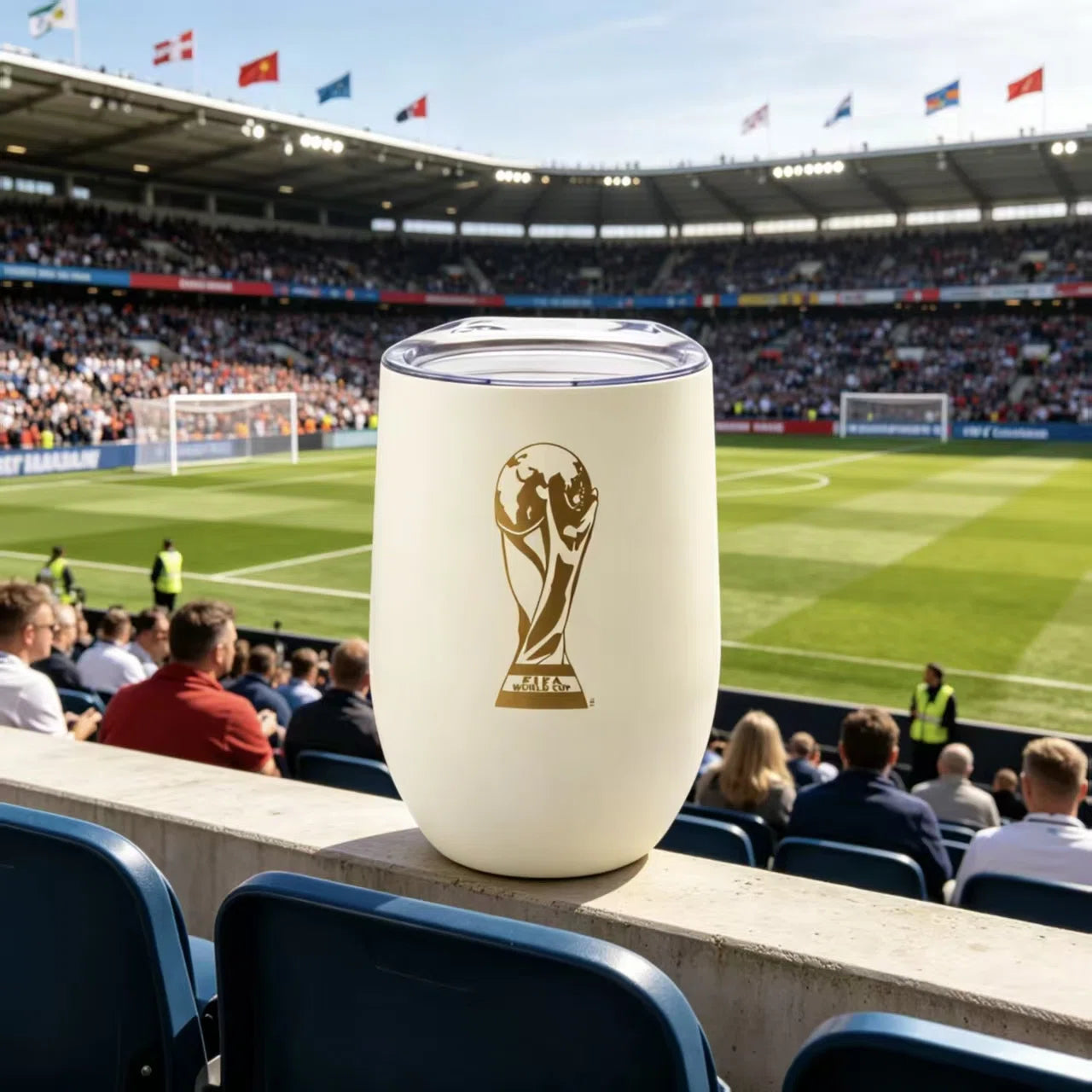 FIFA World Cup 2026 Insulated Wine Tumbler - 12 oz Stainless Steel