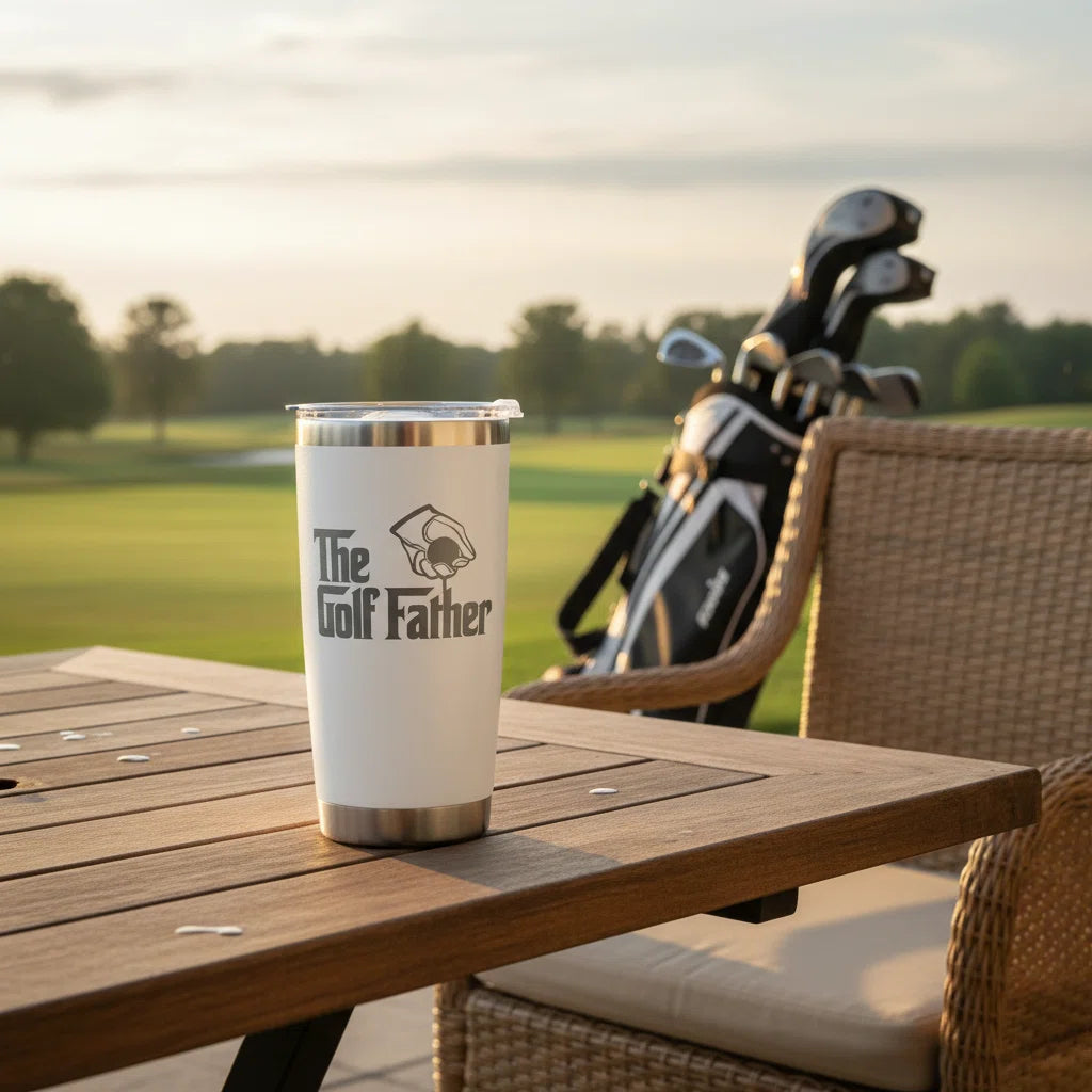 The Golf Father Tumbler 20oz | Laser Engraved Golf Dad Gift
