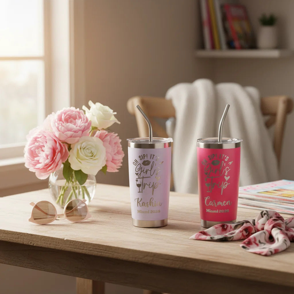 Personalized Engraved Tumbler | Custom Name & Design | 20oz Insulated