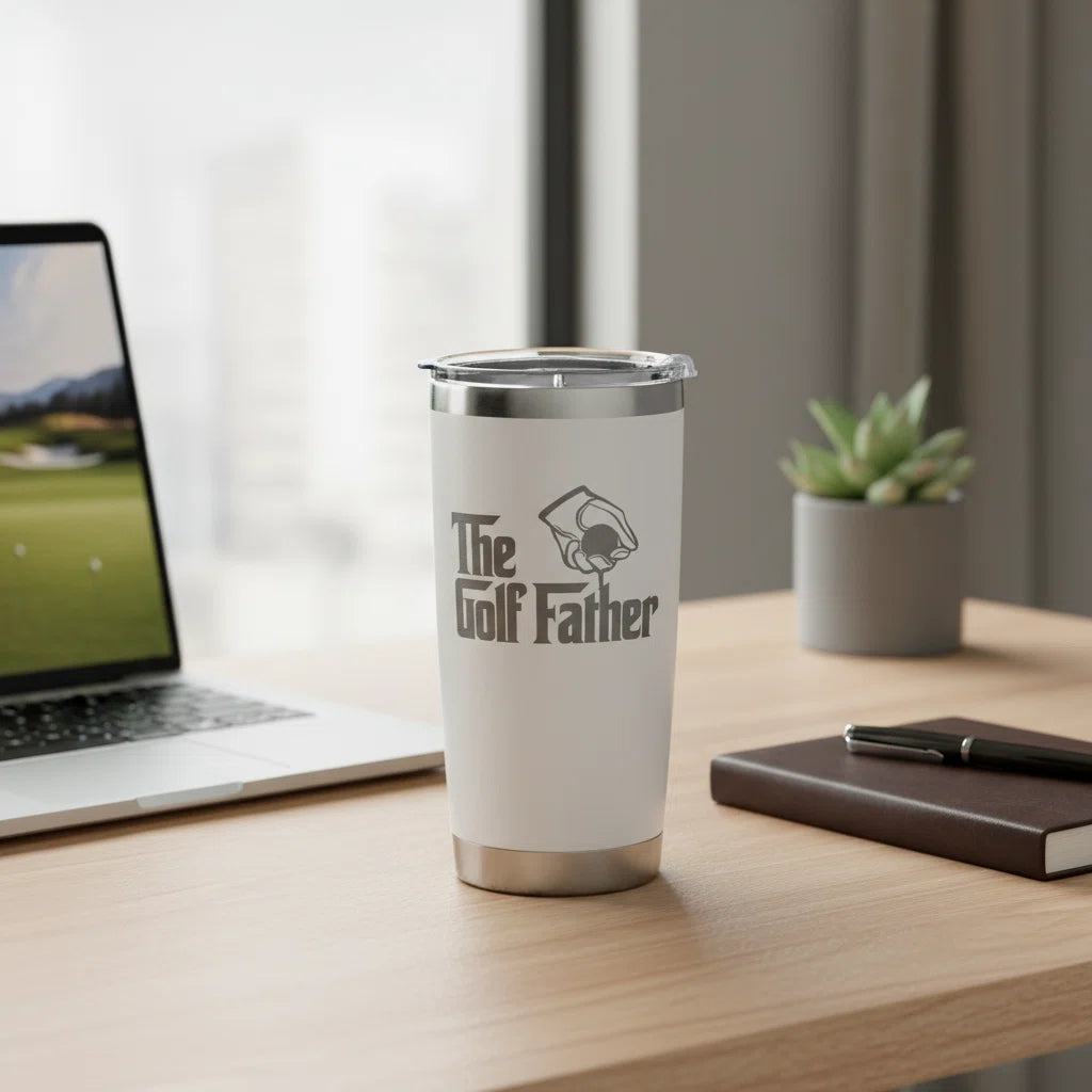 The Golf Father Tumbler 20oz | Laser Engraved Golf Dad Gift