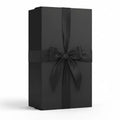 Black Luxury Gift Box with Satin Ribbon