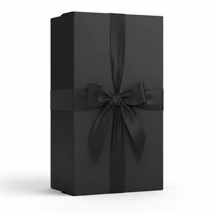 Black Luxury Gift Box with Satin Ribbon