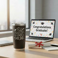Graduation Gift for Her — 20oz Laser Engraved Tumbler | Class of 2026