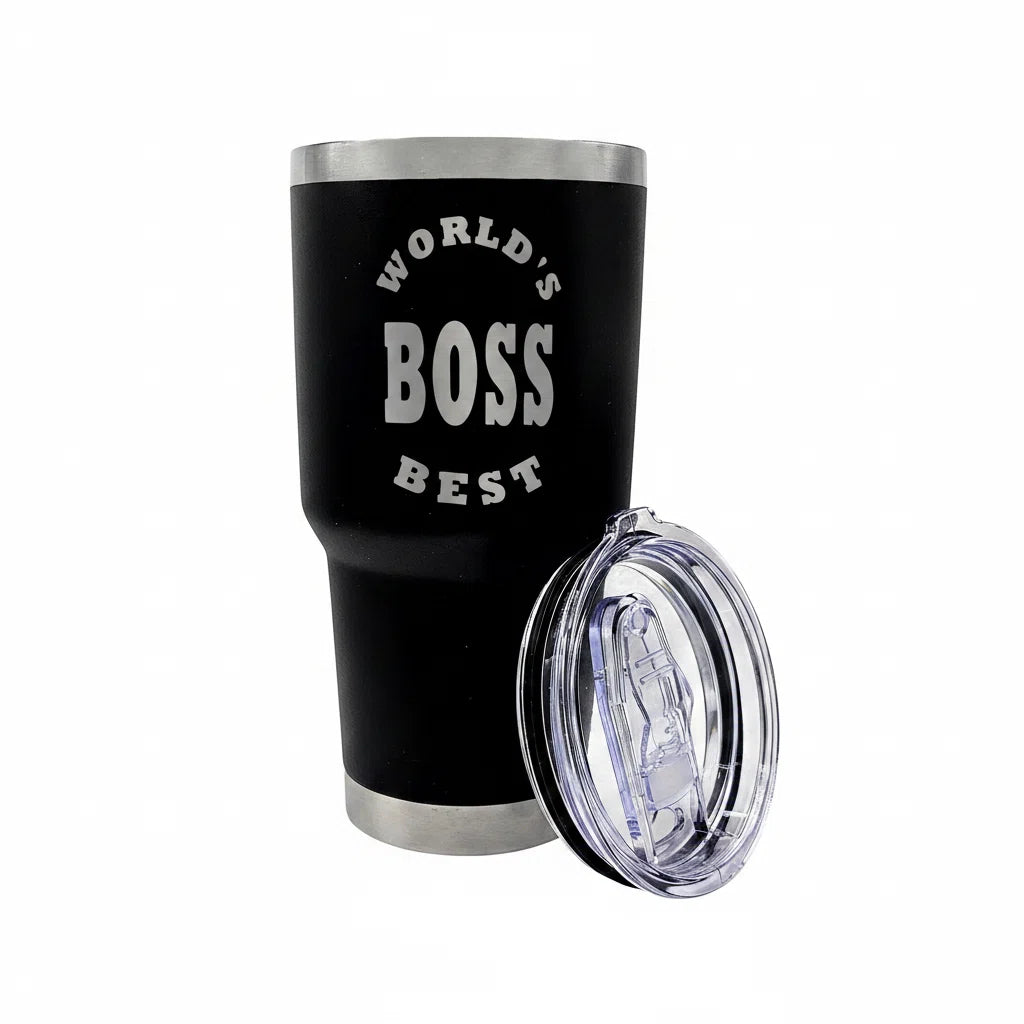 World's Best Boss Tumbler - 30 oz Insulated Stainless Steel Gift