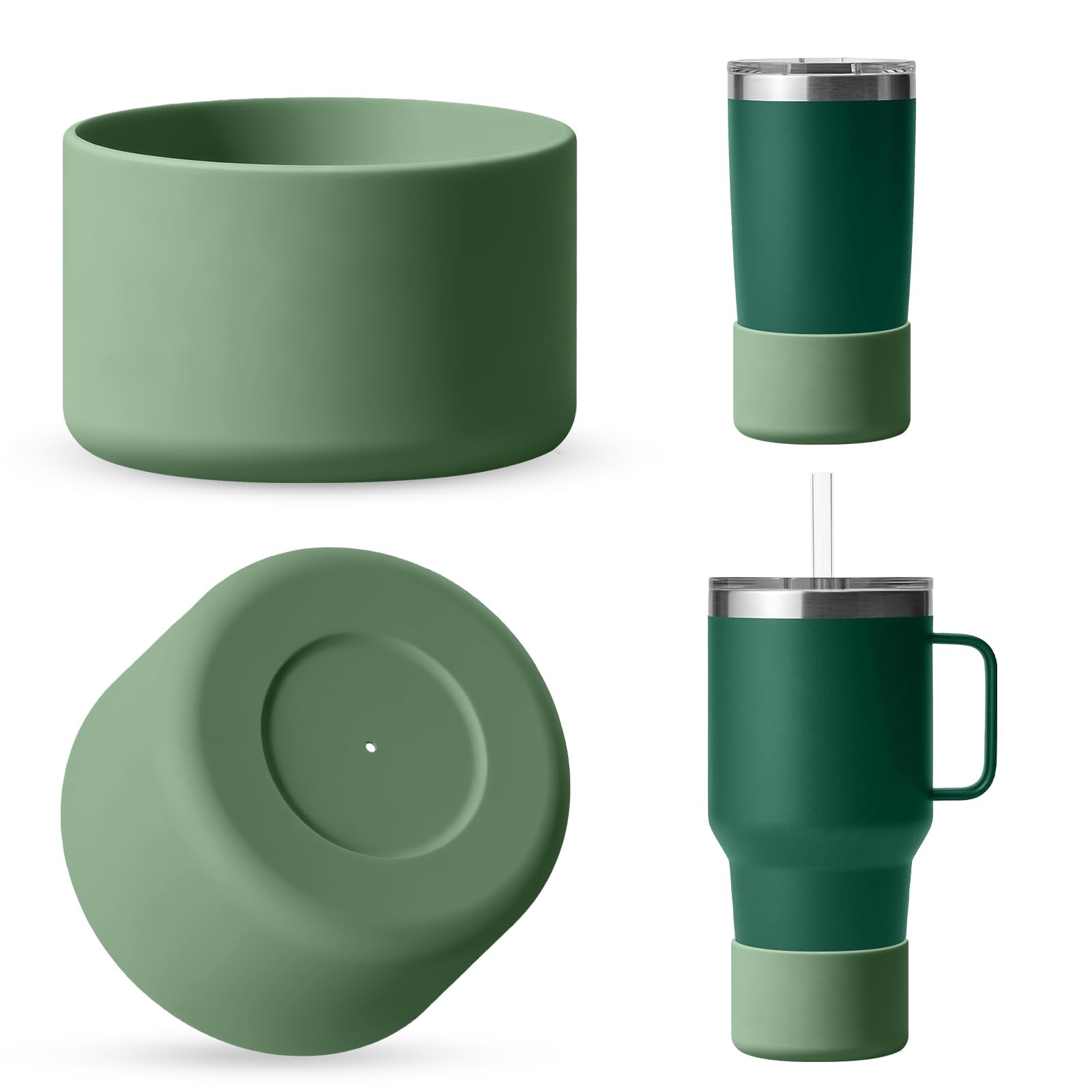 Silicone Boot for Rambler (2-Pack) | Fits 12oz 18oz Bottles & 20-30oz Tumblers