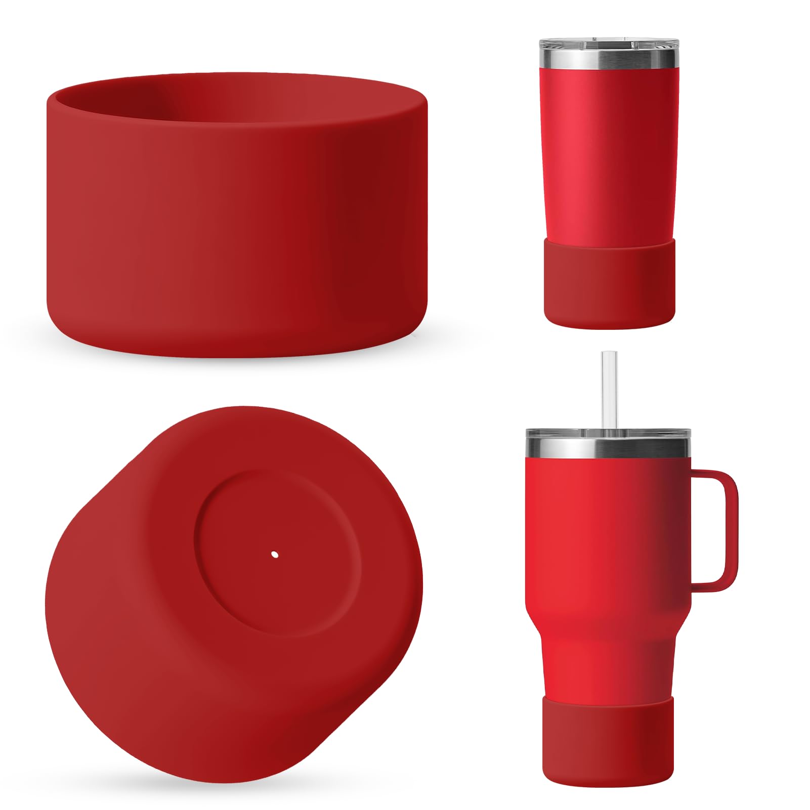 Silicone Boot for Rambler (2-Pack) | Fits 12oz 18oz Bottles & 20-30oz Tumblers