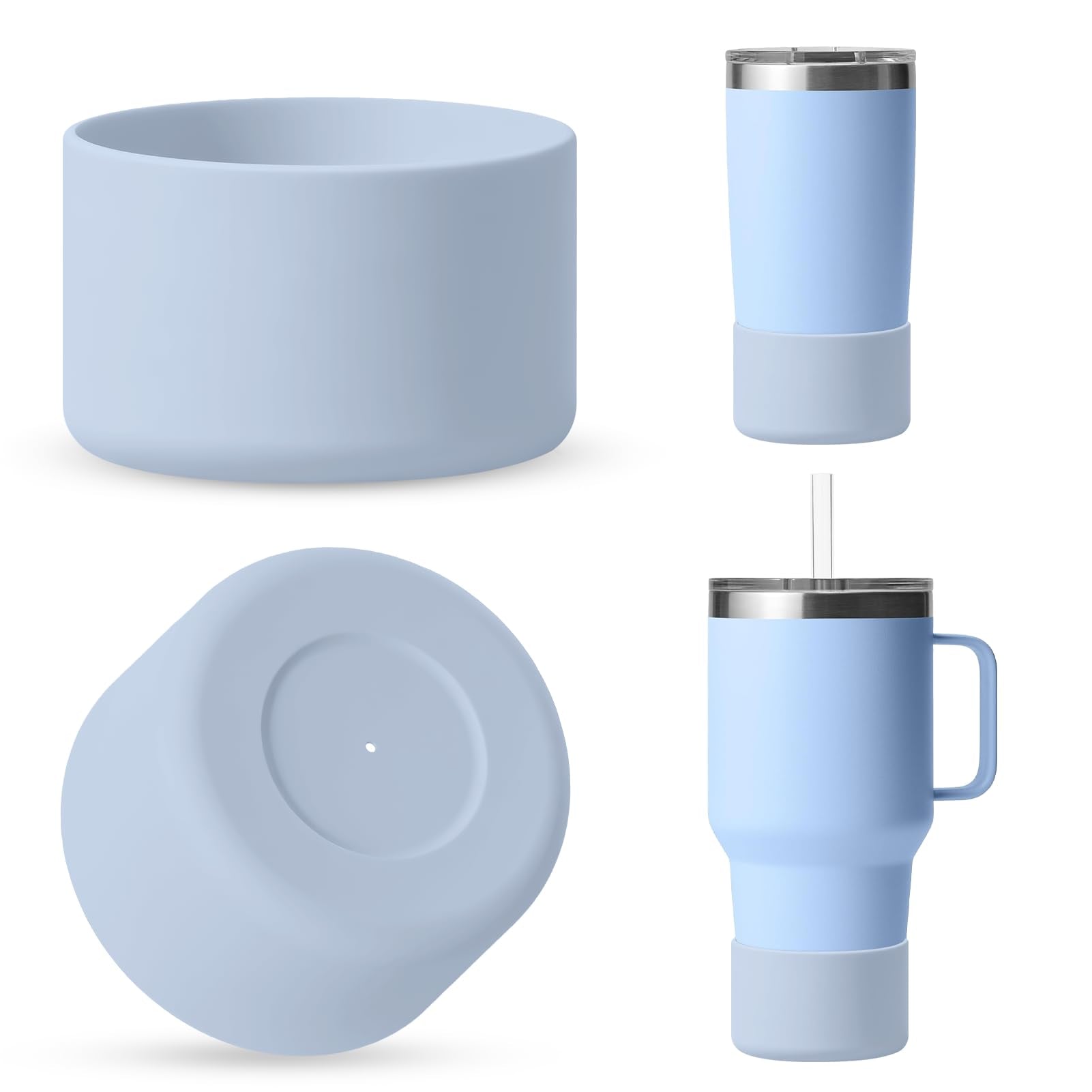 Silicone Boot for Rambler (2-Pack) | Fits 12oz 18oz Bottles & 20-30oz Tumblers