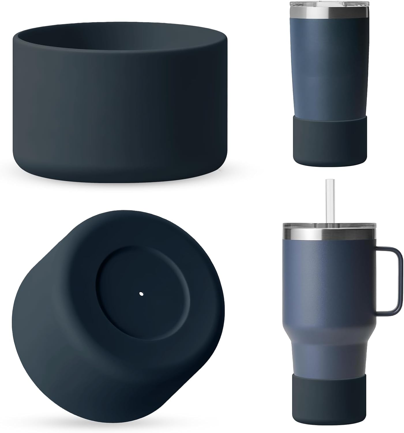 Silicone Boot for Rambler (2-Pack) | Fits 12oz 18oz Bottles & 20-30oz Tumblers