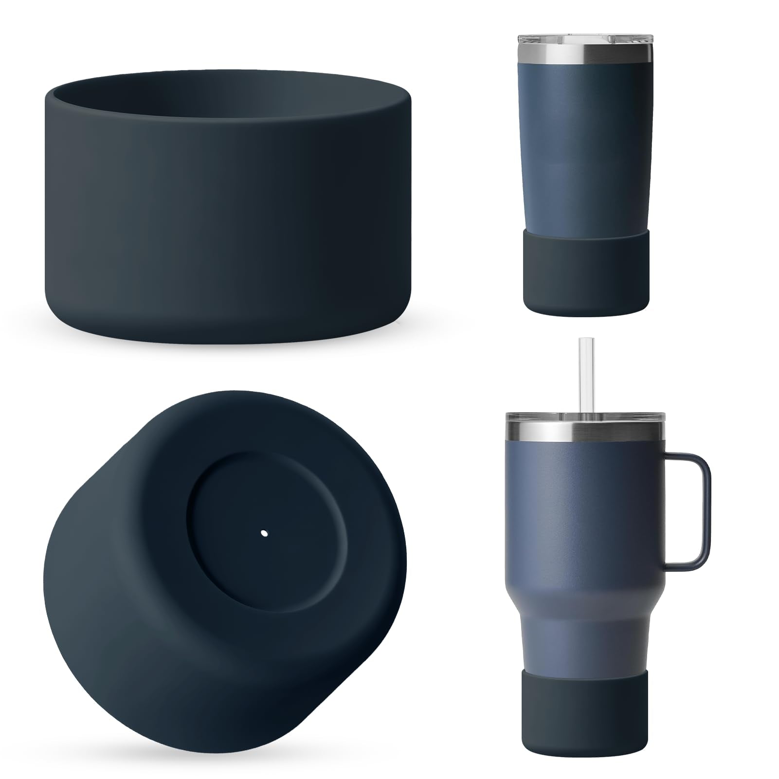 Silicone Boot for Rambler (2-Pack) | Fits 12oz 18oz Bottles & 20-30oz Tumblers