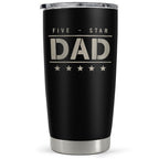Personalized 20oz Insulated Tumbler with Lid — Dad, Mom & Family Gift