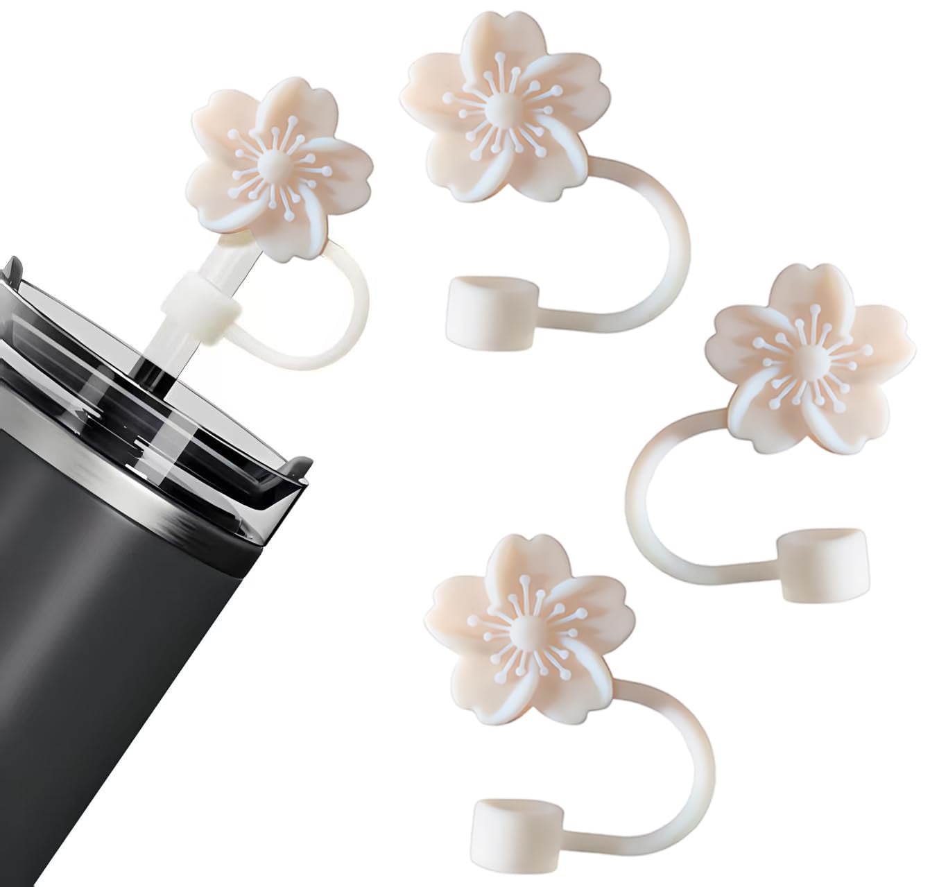 Silicone Straw Caps for 10mm Tumblers | Reusable Dust-Proof Straw Toppers for Stanley, Yeti & More
