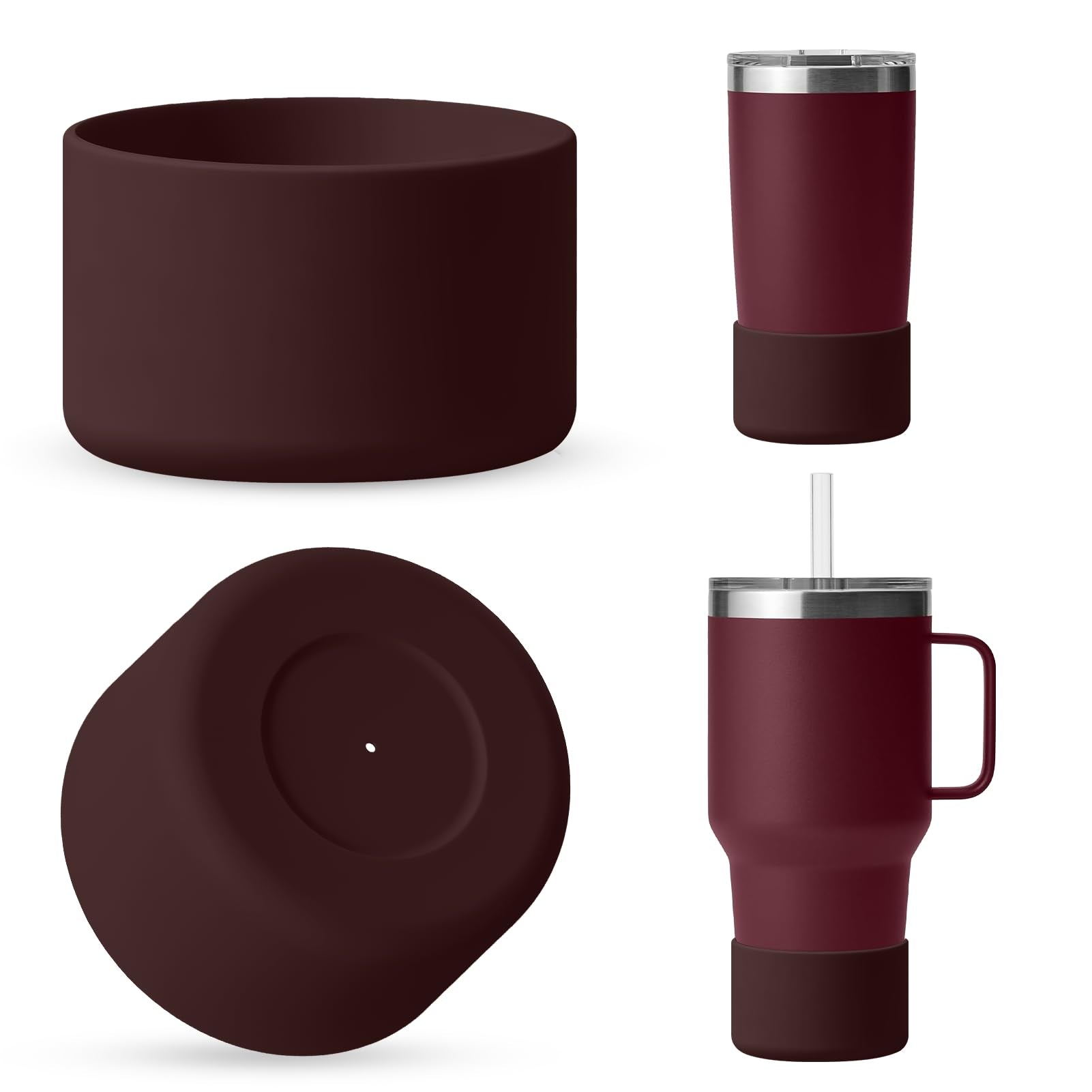 Silicone Boot for Rambler (2-Pack) | Fits 12oz 18oz Bottles & 20-30oz Tumblers