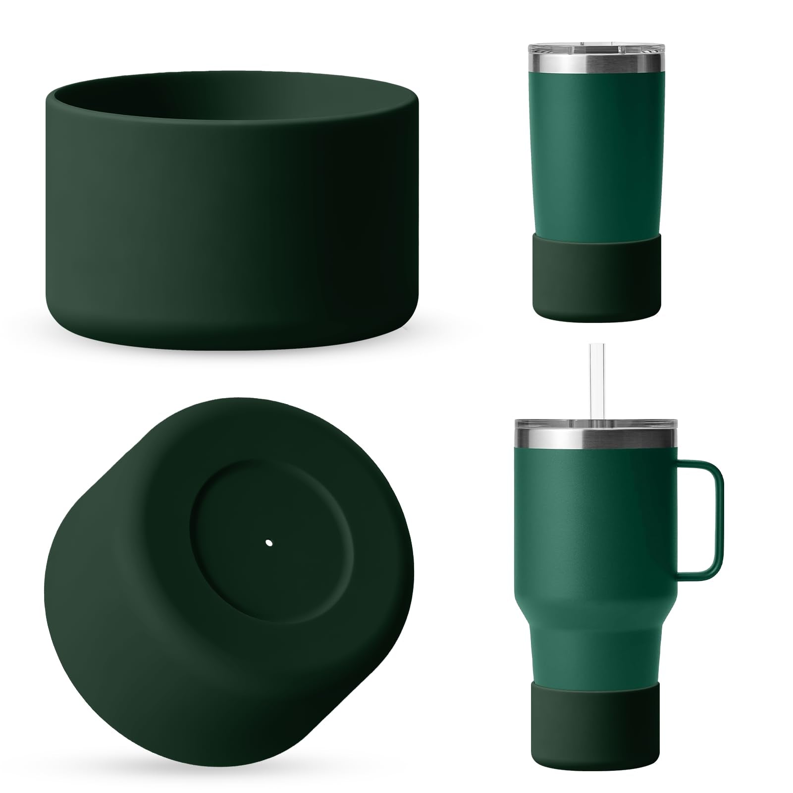 Silicone Boot for Rambler (2-Pack) | Fits 12oz 18oz Bottles & 20-30oz Tumblers