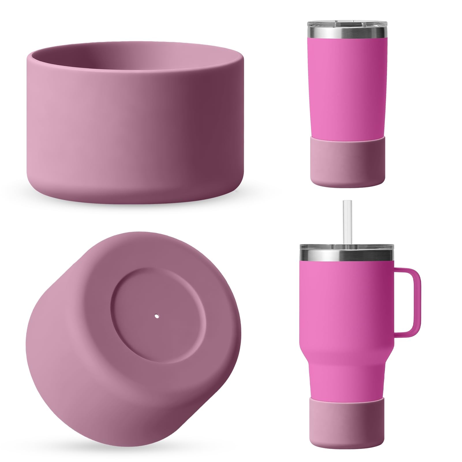 Silicone Boot for Rambler (2-Pack) | Fits 12oz 18oz Bottles & 20-30oz Tumblers