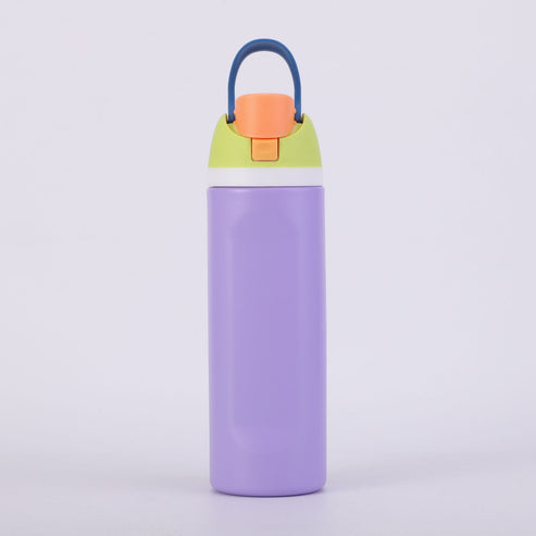 24oz Insulated Sports Water Bottle | Built-in Straw | Custom Laser Engraving