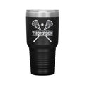 Personalized Lacrosse Tumbler with Name | 30oz Engraved Insulated Travel Mug