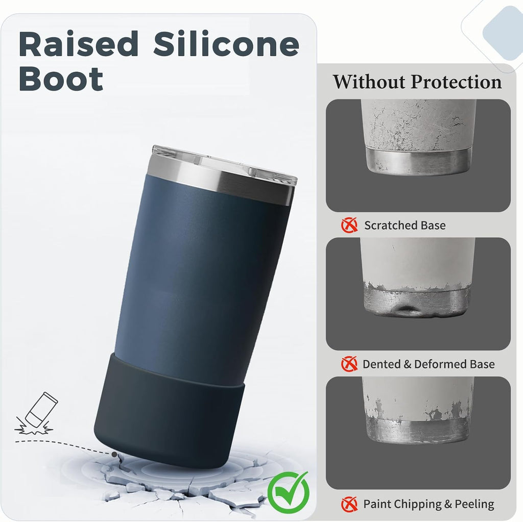 Silicone Boot for Rambler (2-Pack) | Fits 12oz 18oz Bottles & 20-30oz Tumblers
