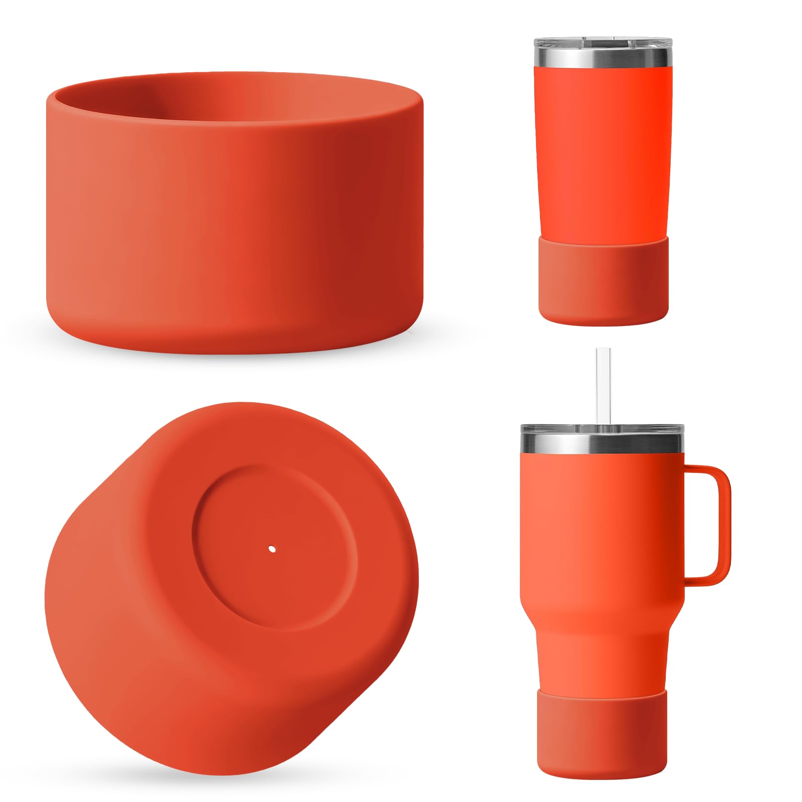 Silicone Boot for Rambler (2-Pack) | Fits 12oz 18oz Bottles & 20-30oz Tumblers