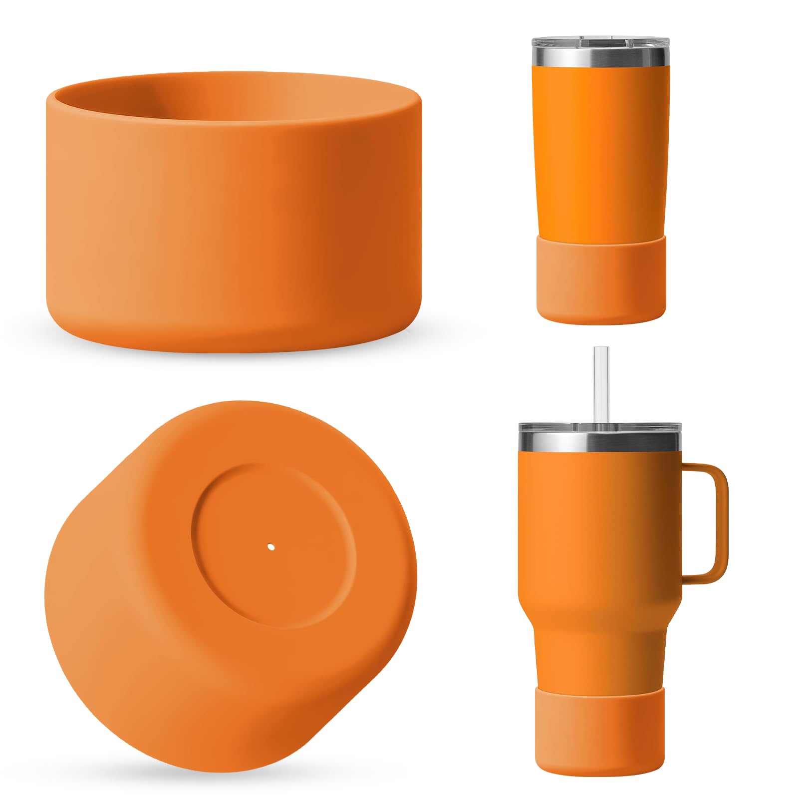 Silicone Boot for Rambler (2-Pack) | Fits 12oz 18oz Bottles & 20-30oz Tumblers