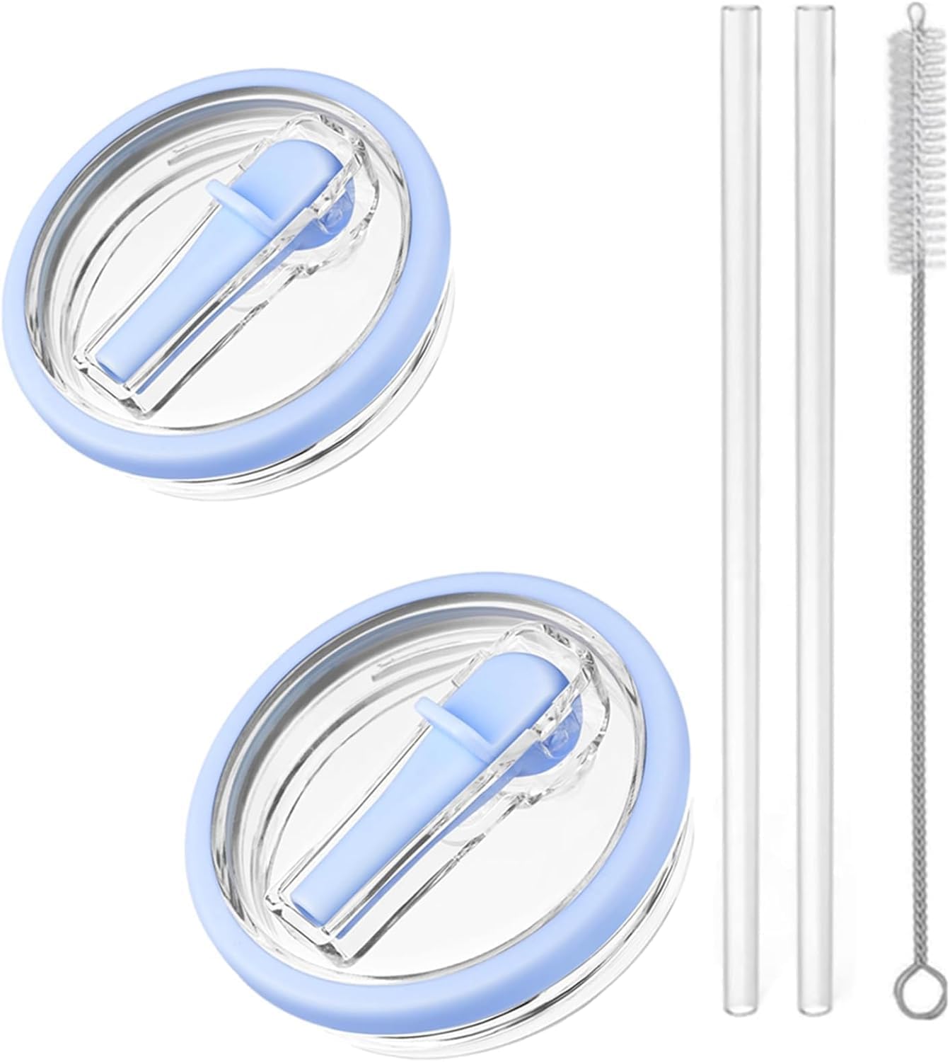 2-Pack Replacement Flip Straw Lid for HydroJug 40 oz Tumbler | Spill-Proof & Leak-Proof Cup Cover