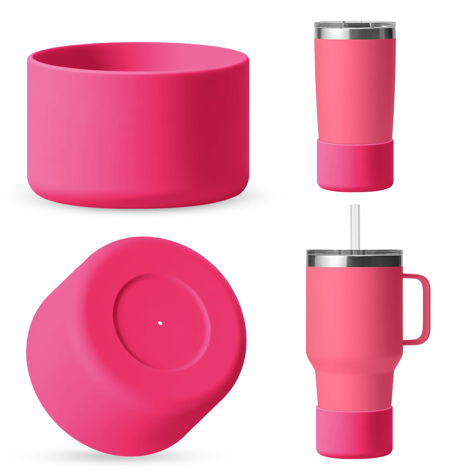 Silicone Boot for Rambler (2-Pack) | Fits 12oz 18oz Bottles & 20-30oz Tumblers