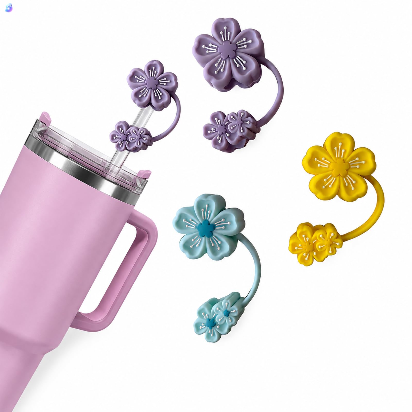 Silicone Straw Caps for 10mm Tumblers | Reusable Dust-Proof Straw Toppers for Stanley, Yeti & More