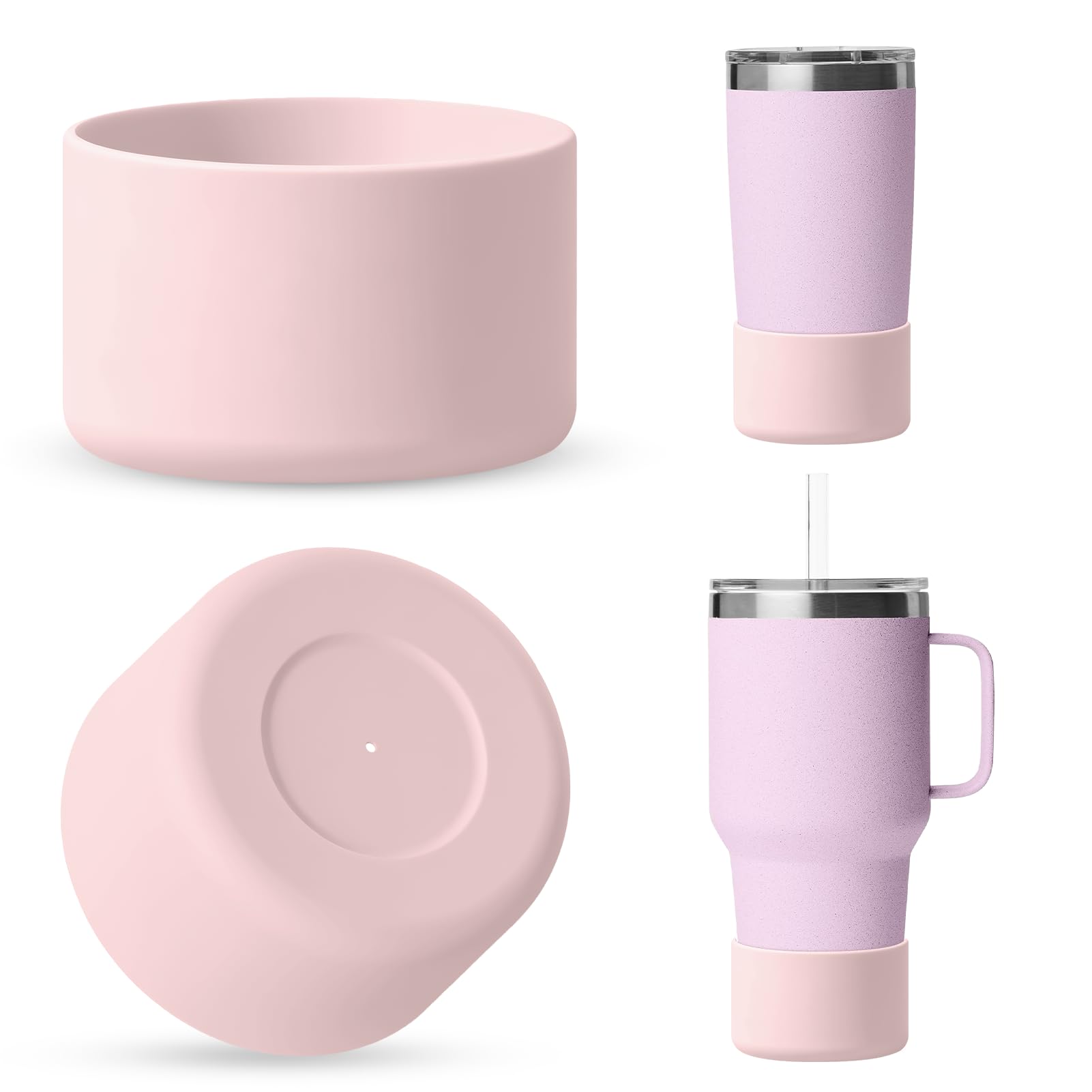 Silicone Boot for Rambler (2-Pack) | Fits 12oz 18oz Bottles & 20-30oz Tumblers