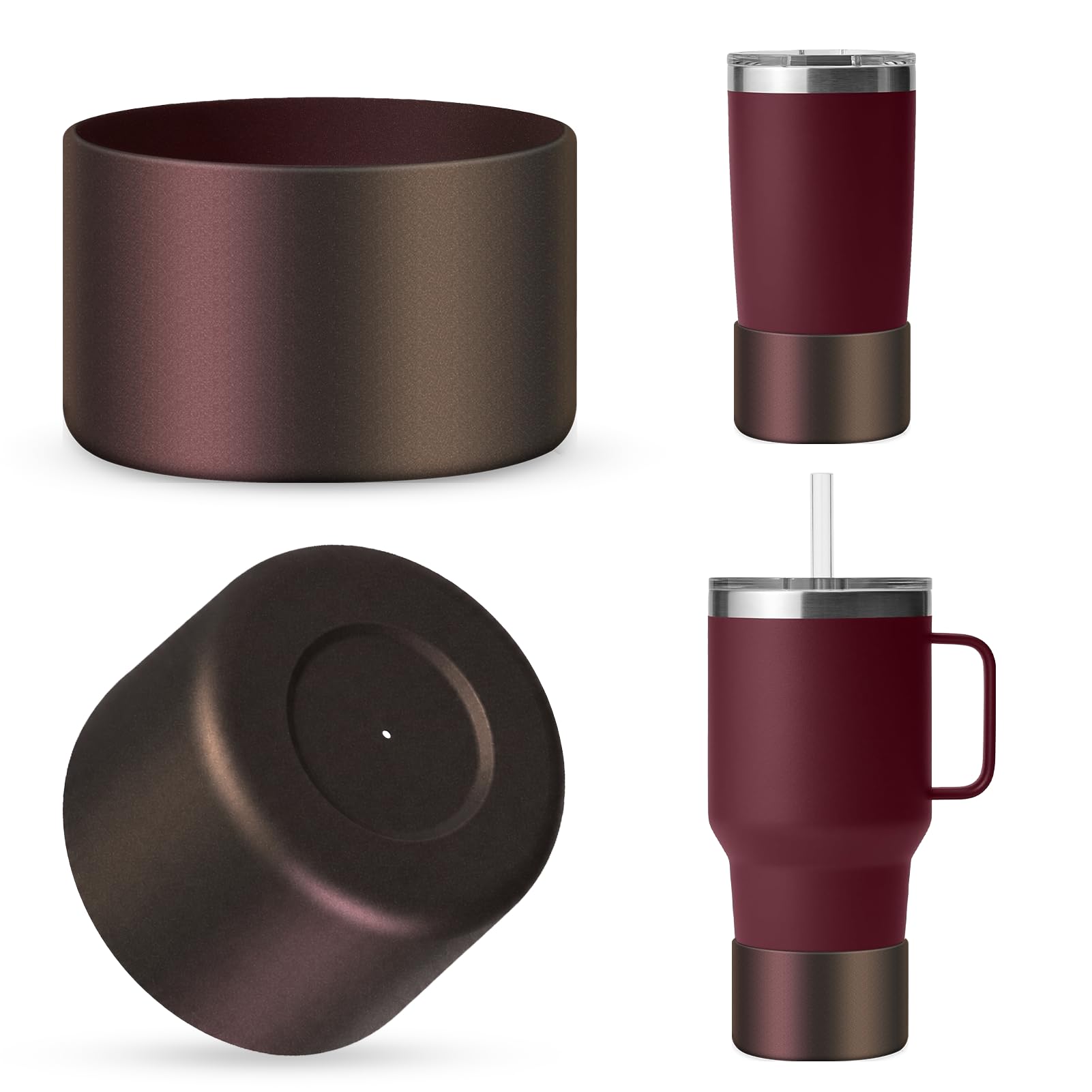 Silicone Boot for Rambler (2-Pack) | Fits 12oz 18oz Bottles & 20-30oz Tumblers