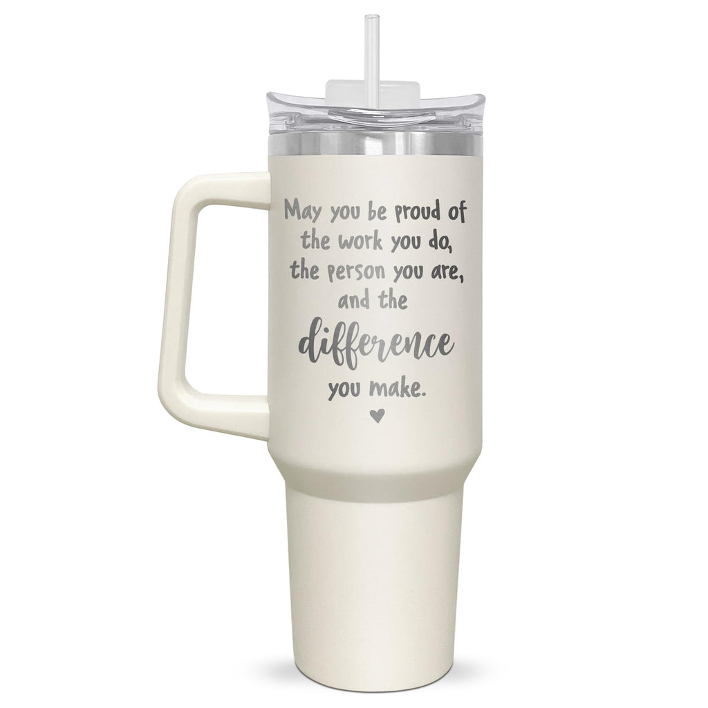 Teacher Appreciation Tumbler Gift | Insulated Coffee Tumbler with Lid