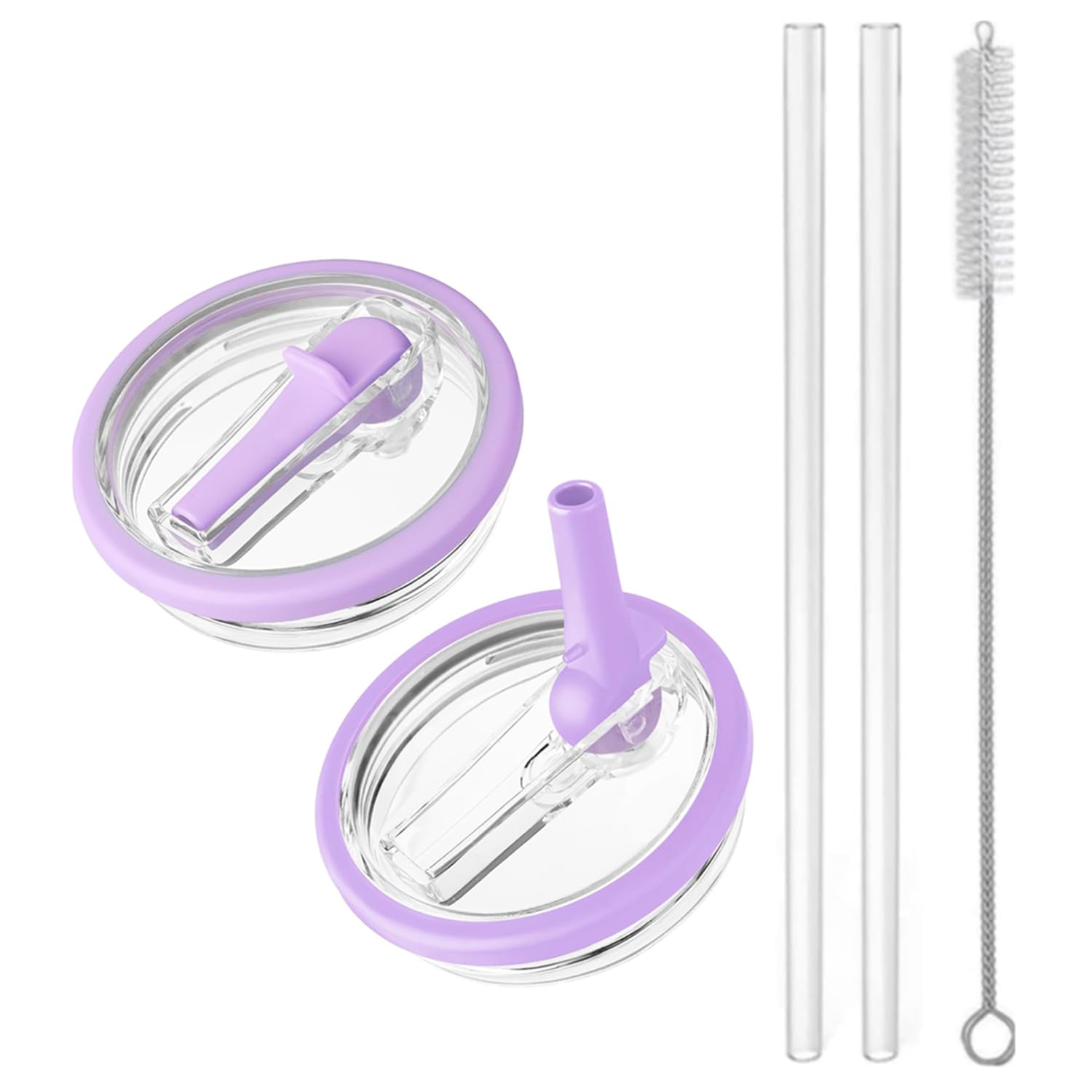 2-Pack Replacement Flip Straw Lid for HydroJug 40 oz Tumbler | Spill-Proof & Leak-Proof Cup Cover